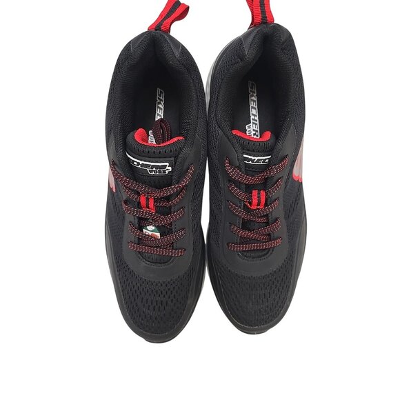 Skechers Women's Steel Toe Steel Plate Athletic Work Shoes 99997000 Black Red 9M - Picture 7 of 8